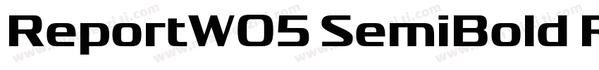 ReportW05 SemiBold Regular字体转换